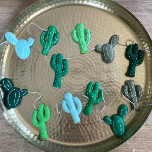 Felt Cactus Garland | Banner | Nursery Decor | Desert Decor | Cinco de Mayo | Fiesta