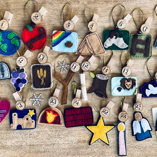 Jesse Tree Ornaments Etsy