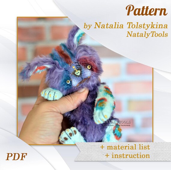 monster stuffed animal pattern