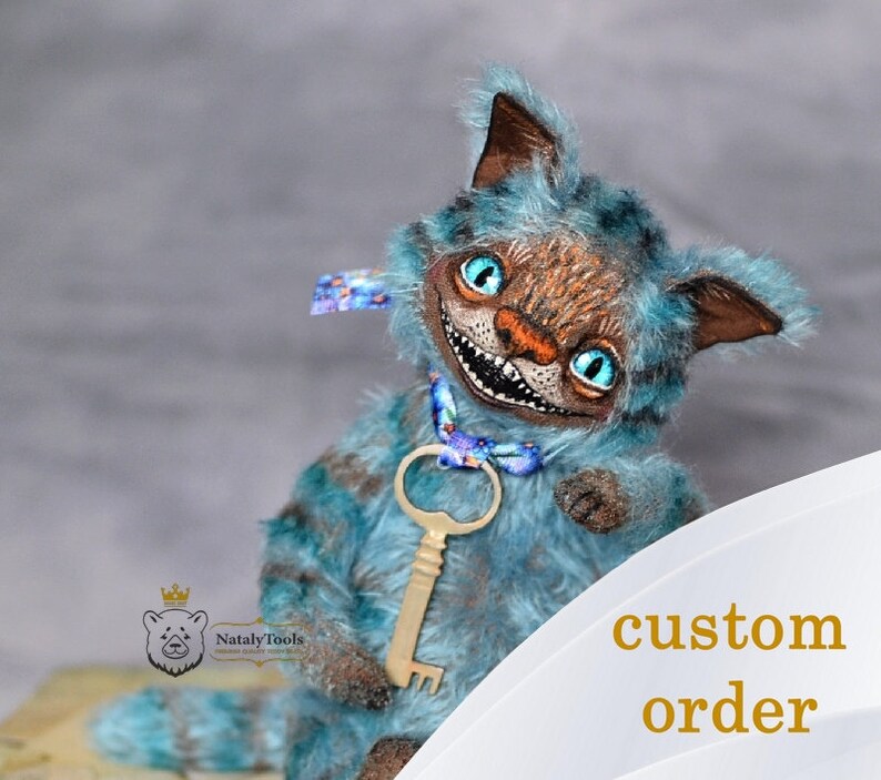 blue cheshire cat stuffed animal