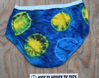 Starbright Tie Dye Women’s Underwear (Hanes Women’s Regular Briefs Taille 9) (One of a Kind)