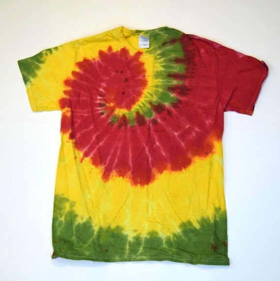 Rastafar-i Spiral Tie Dye T-shirt gildan Ultra Cotton Size | Etsy