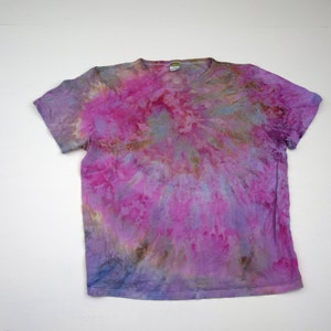 Snow Day Snow Dye Collection 168 Ice Dye Tie Dye T-Shirt ONNO 55/45 Hemp/Organic Cotton Size XXL One of a Kind image 1