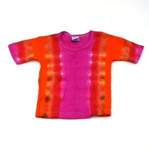 Laser Beam ~ Tie Dye Baby Short Sleeve T-shirt (iDesign Size 3T)(Stretchy Ribbed Shirt, Runs Small)