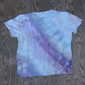 Snow Day Snow Dye Collection 369 T-shirt Ice Dye Tie Dye ONNO 55/45 chanvre/coton biologique taille XXL unique en son genre image 1