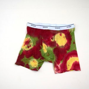 Asteroid Belt ~ Tie Dye Men&#39;s Underwear (Fruit of the Loom Boxer Briefs Size 2XL) (One of a Kind)