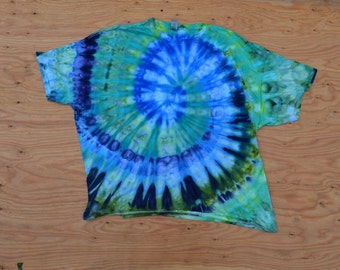 Big Kahuna ~ Tie Dye T-Shirt (Gildan Heavy Cotton Size 4XL) (OOAK) (One of a Kind) TD-180