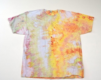 Snow Day Snow Dye Collection #35 ~ Ice Dye Tie Dye T-Shirt (Fruit of the Loom Heavy HD Size 2XL) (One of a Kind)