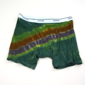 Camo Bandolier ~ Tie Dye Men&#39;s Underwear (Fruit of the Loom Boxer Briefs Size 2XL) (One of a Kind)