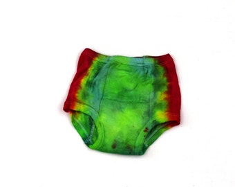 Greenline ~ Cubrepañal de algodón teñido anudado para bebé (calzoncillos de entrenamiento unisex Gerber acolchados de algodón) (talla 3T) (pieza única)