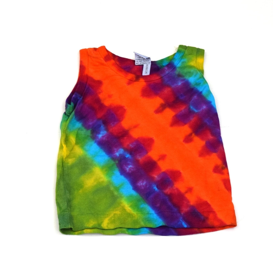 Rainbow Bandolier Tie Dye Toddler Tank Top dharma Trading Co. Size ...