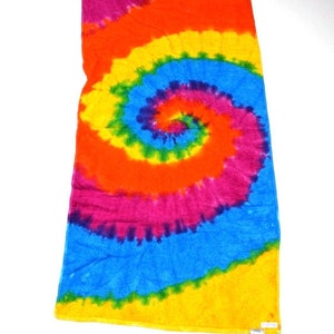 Tropical Spiral Bath Towel (100% Cotton Terry Towel 30x60&quot;)(One of a Kind)