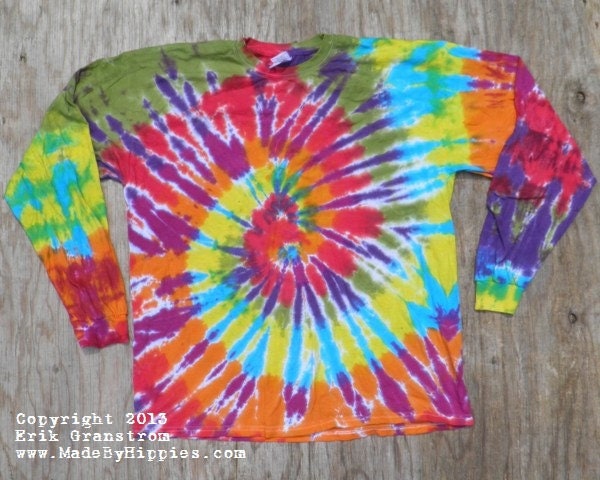 トップス Chikashitsu +tie dye long sleeve M5412-black-rainbow-M.jpg?v=