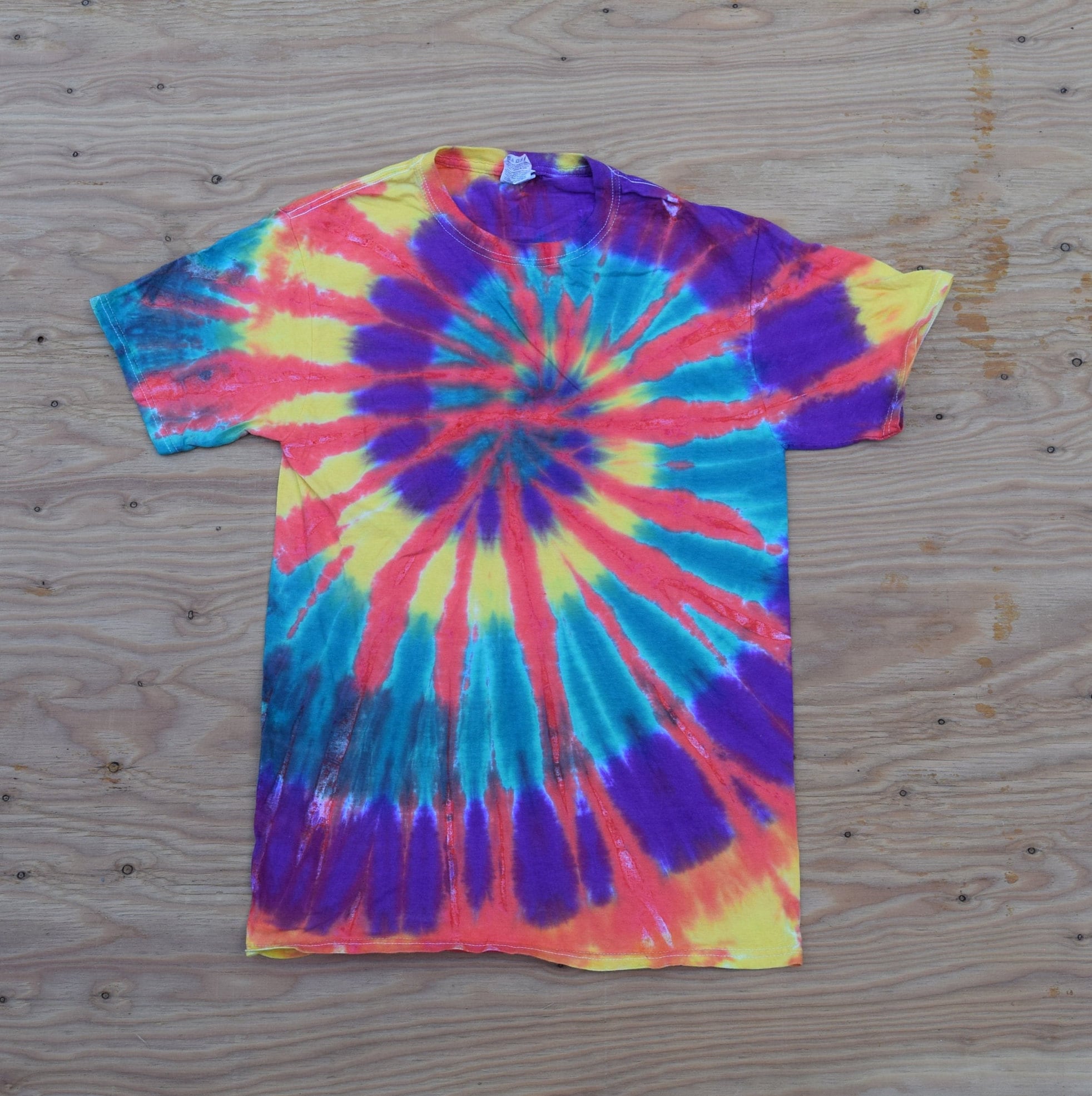 新品 BRIEFING MS TIE DYE SHIRT Lサイズ Carnival Time ~ Spiral Tie Dye T-shirt (fruit of the Loom Heavy HD