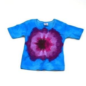 Implosion ~ Tie Dye Baby Short Sleeve T-shirt (iDesign Size 3T)(Stretchy Ribbed Shirt, Runs Small)