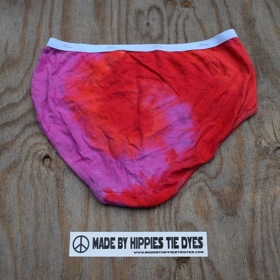 Be Lovely Tie Dye Women's Underwear hanes Women's Regular Briefs Size 9 one  of a Kind -  Sweden