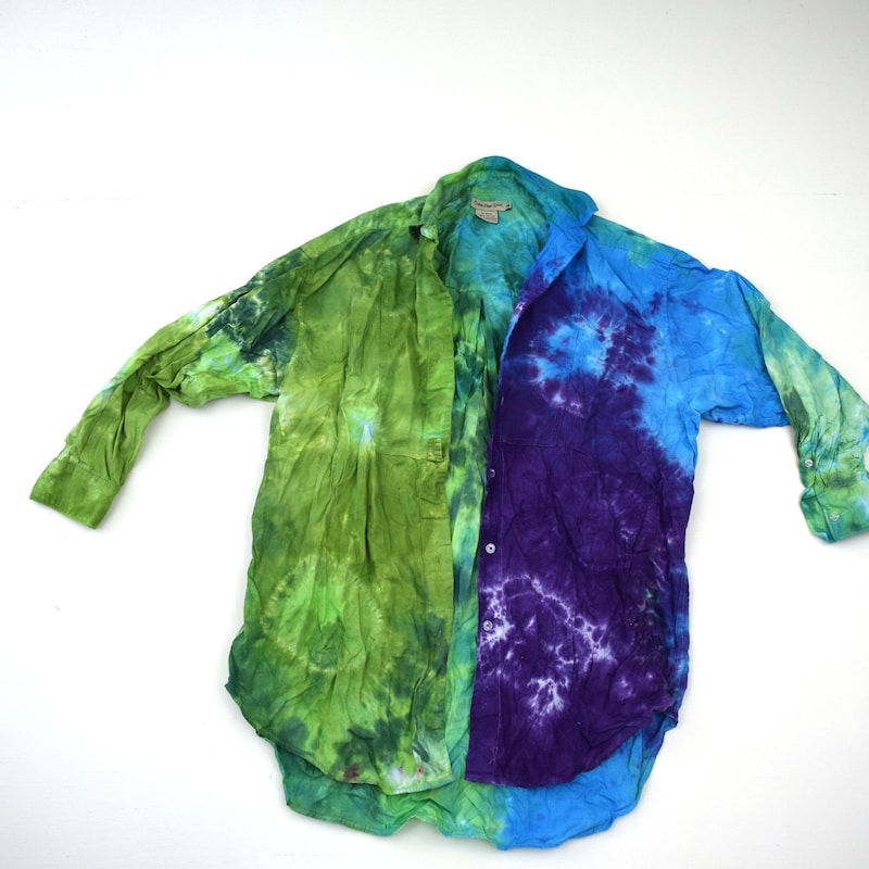 mens tie dye golf shirt