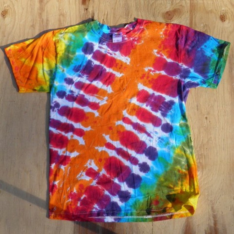 Rainbow Bandolier Tie Dye T-shirt made by Hippies Tie Dye in | Etsy