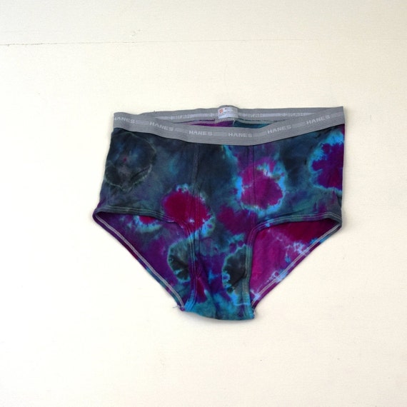 Deep Space Tie Dye Men's Underwear hanes Cotton Briefs Size 44 Waist one of  a Kind 