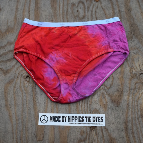 Be Lovely Tie Dye Women's Underwear hanes Women's Regular Briefs Size 9 one  of a Kind -  Canada