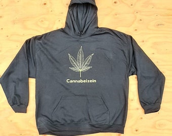 Cannabeizein Blattgold Kapuzenpullover