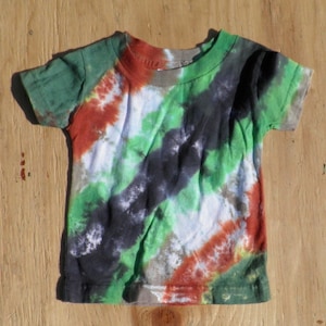 Camouflage Tie Dye Baby T-Shirt (Rabbit Skins 6 Months) (One of a Kind)