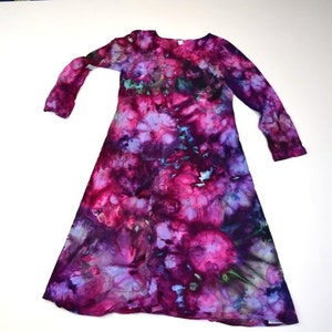 Amanda&#39;s Choice Ice Dye Tie Dye Dress (Dharma Trading Co. Longsleeve Midcalf Dress Size L) (One of a Kind)