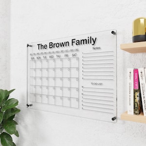Acrylic Calendar, Dry Erase Calendar, Glass Calendar, Family Calendar, Large Wall Calendar, Whiteboard Calendar, Family Weekly Planner