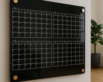 Custom Acrylic Yearly Wall Calendar: Yearly Planner