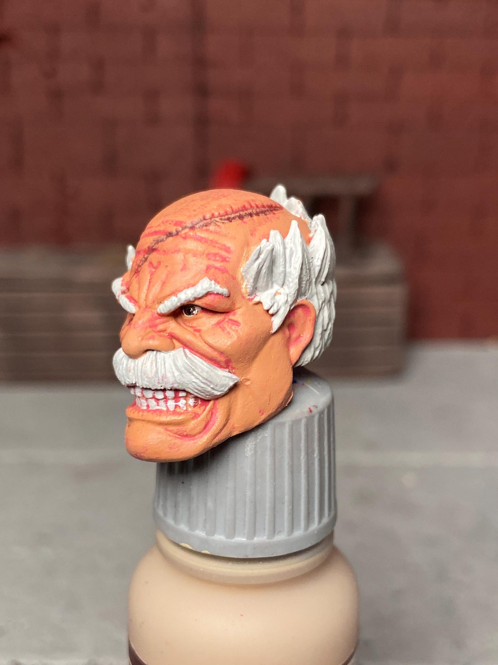 Conquest Head Angry Custom Invincible 1/12 Scale Painted Marvel Legends ...