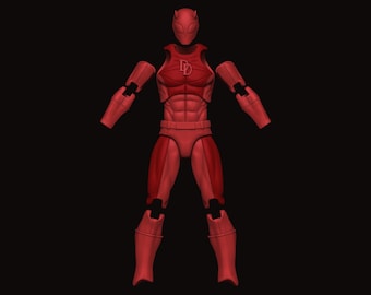 Daredevil Stealth Mafex CT Custom Figure Unpainted 1/12 kit 3d Parts Only