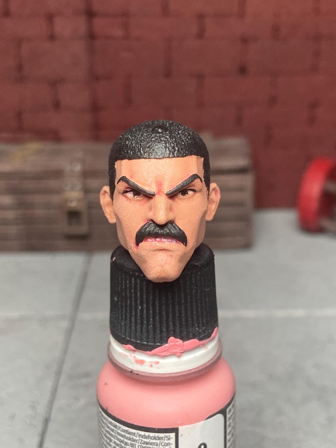 Thragg Custom Head Invincible 1/12 Scale Painted Marvel Legends Mafex ...