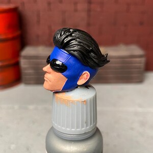 Invincible Blue V2 Custom Head 1/12 Scale Painted ML SHF Mafex Ct ...