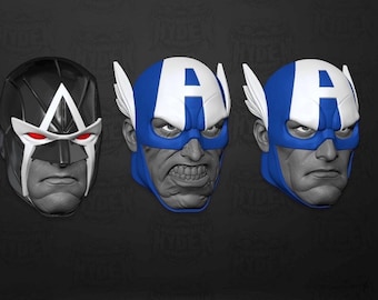 Stormbreaker Captain America Heads Marvel Legends Unpainted Custom Figure 1/12