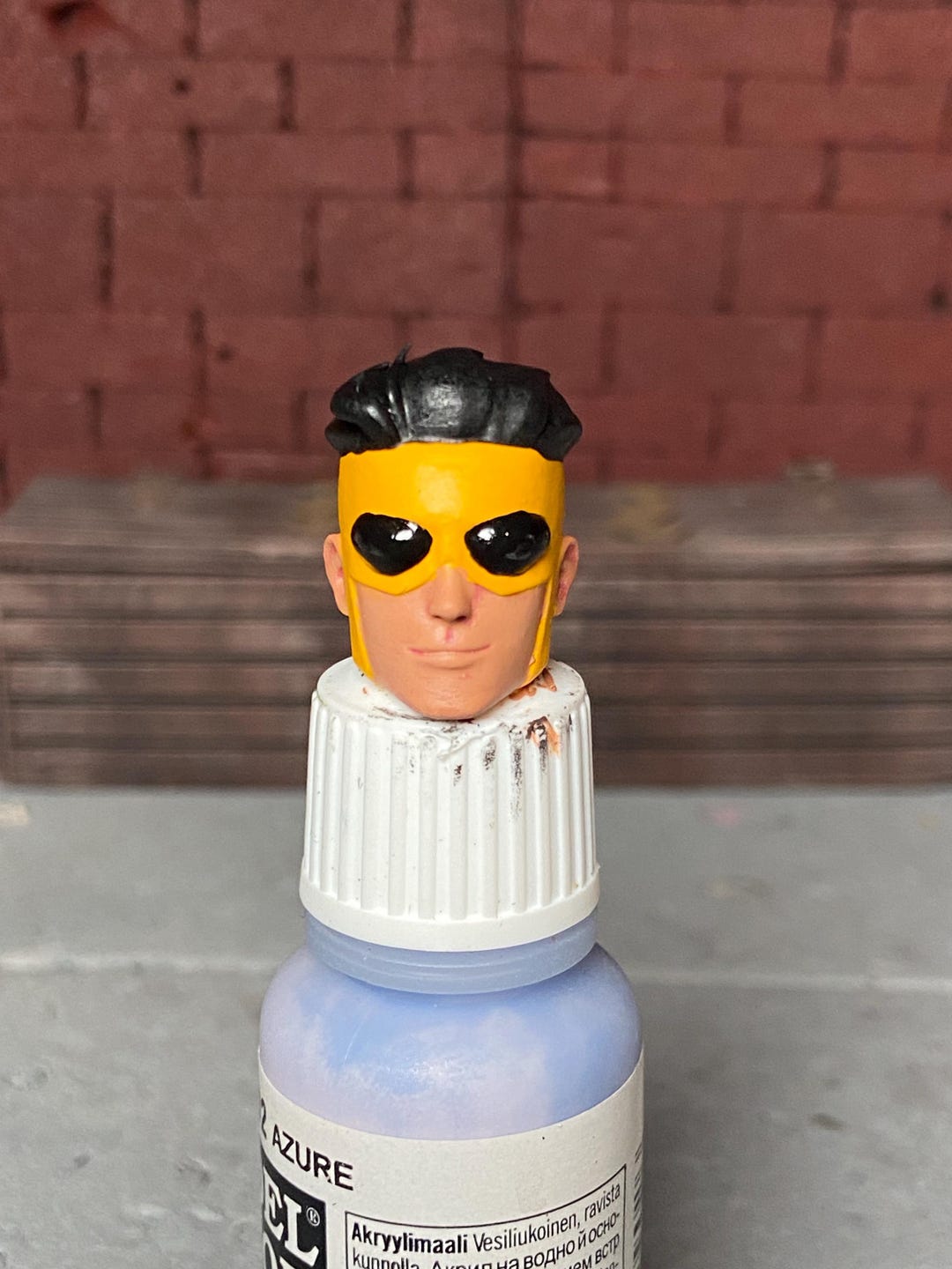 Invincible Sinister Mark Custom Head 1/12 Scale Painted Marvel Legends ...