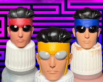 Invincible Custom Head 3 Pack 1/12 Scale Painted  (Yellow, Blue, Omnimark)