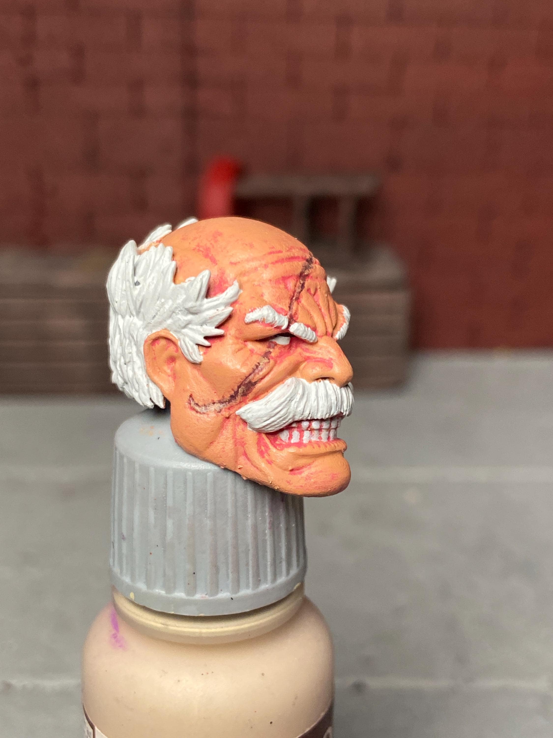 Conquest Head Angry Custom Invincible 1/12 Scale Painted Marvel