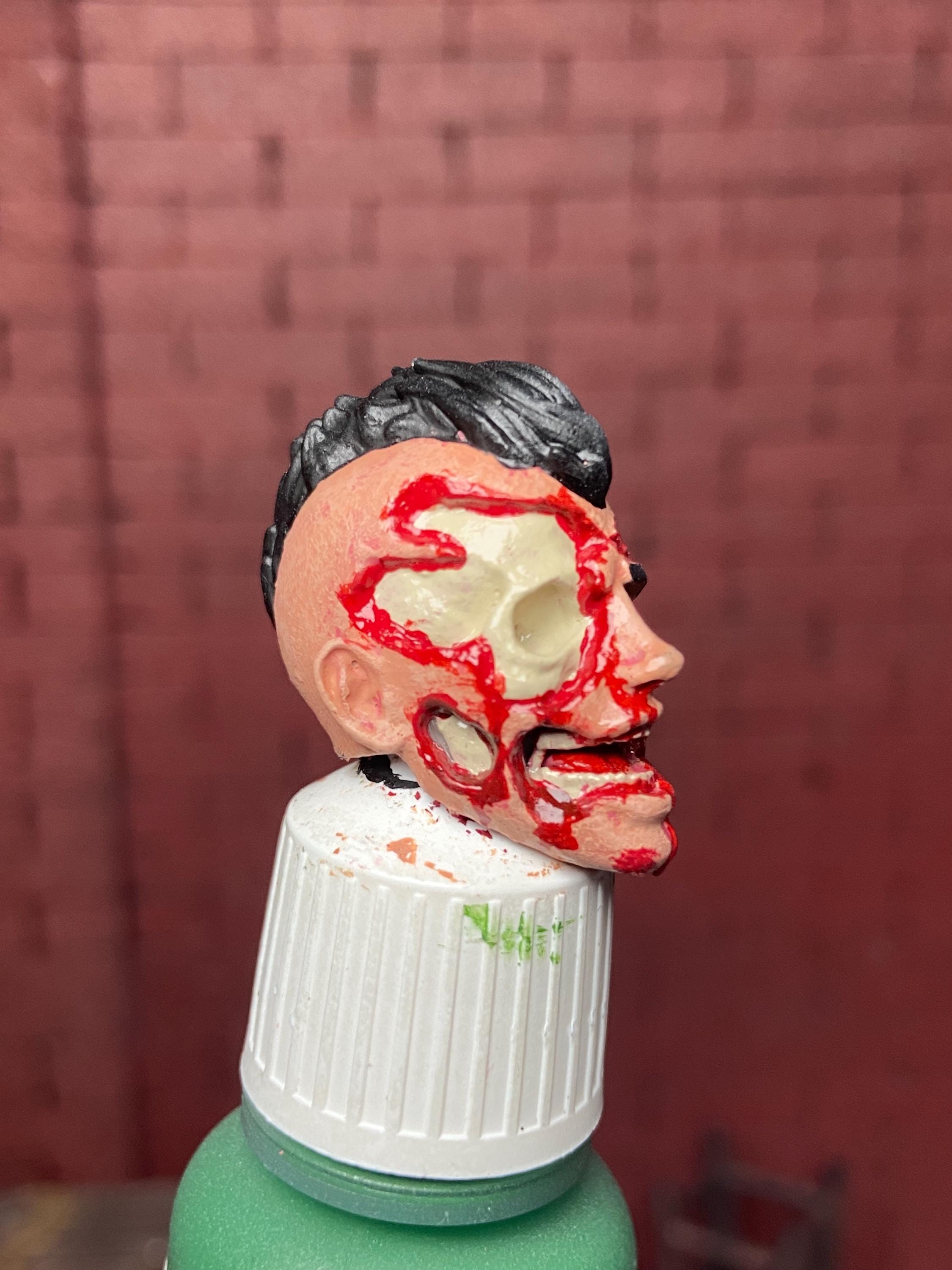 Mohawk Mark Damaged Custom Invincible Head 1/12 Scale Painted Marvel ...