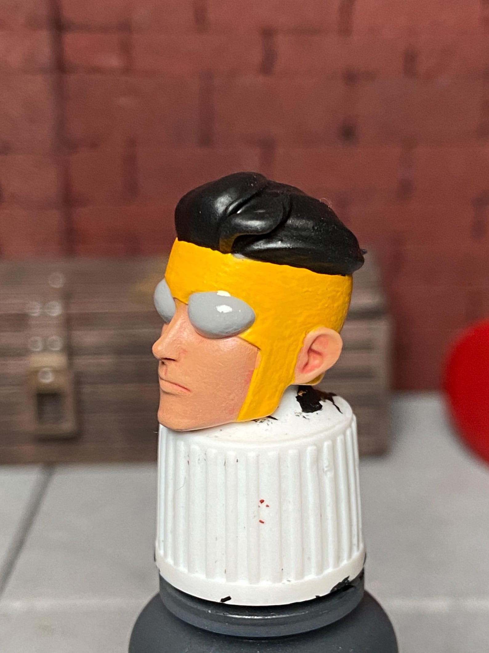 Invincible Custom Head 1/12 Scale Painted Marvel Legends Mafex Ct ...