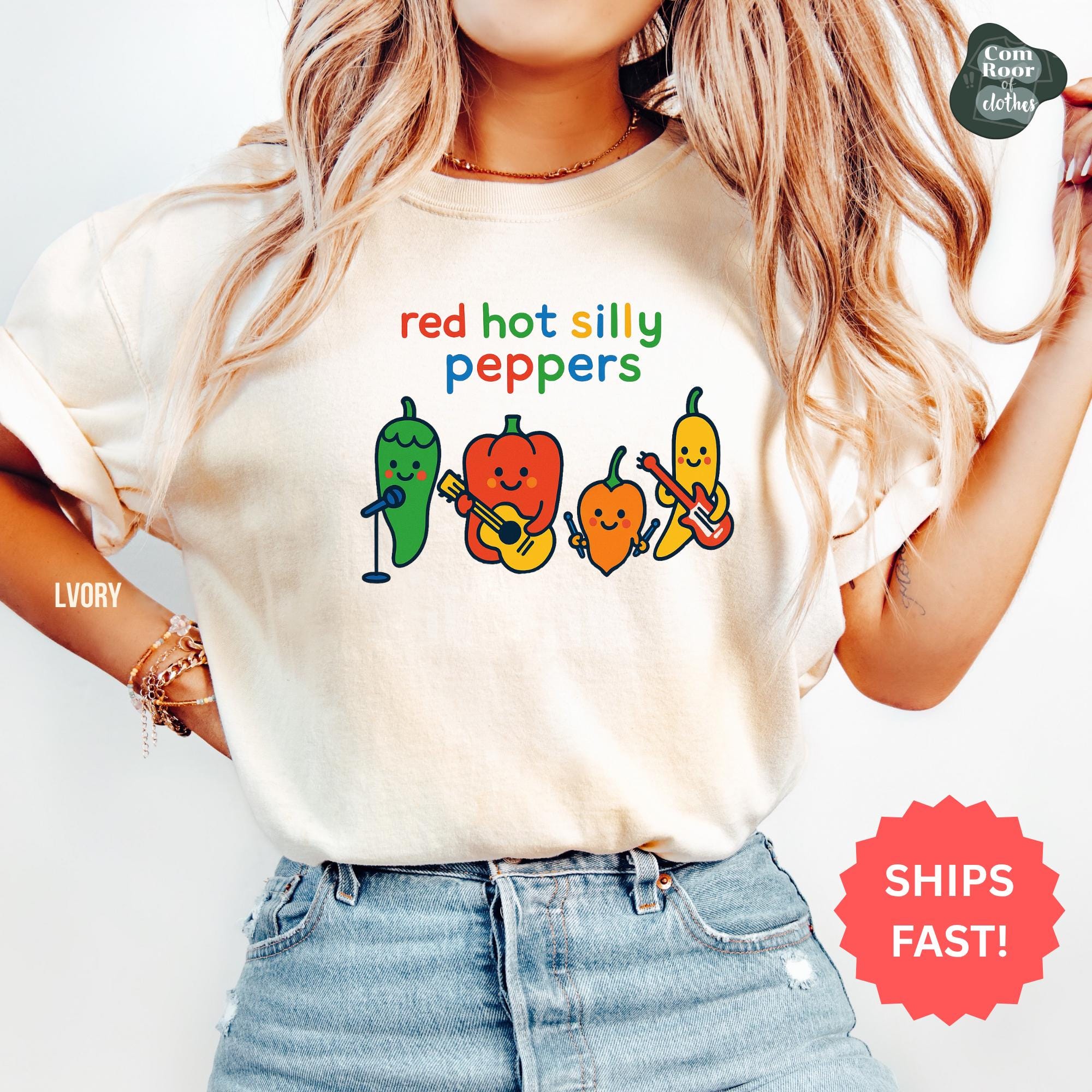 Red Hot Silly Peppers Comfort Colors Shirt: Funny Band Parody Tee
