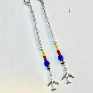 Custom Airplane Zipper Pull: Flight Attendant Uniform Accessory