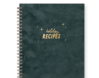 Holiday Recipes Book | Blank Recipe Book | Holiday Recipes