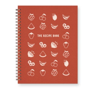 Fruit Grid Recipe Book - Recipe Book | Family Recipes | Keepsake Book