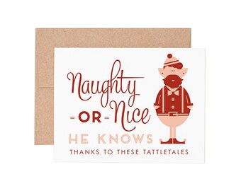 Letterpress christmas cards | Etsy