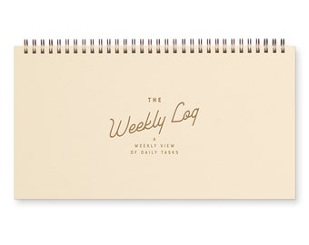 The Weekly Log Planner - Agenda | Desk Planner | Weekly Planner | Undated Planner