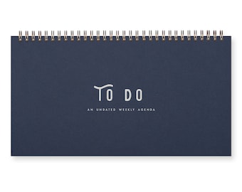 To Do Simple Weekly Planner - Agenda | Desk Planner | Weekly Planner | Undated
