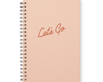 Let's Go Weekly Planner Journal - Desk Planner | Undated Weekly Planner | Planner Notebook