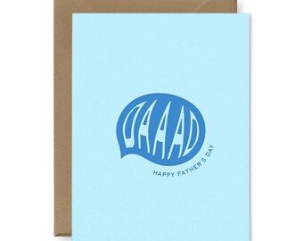 Daaad Bubble Father's Day Greeting Card | Letterpressed