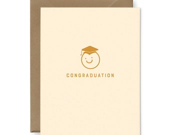 Tarjeta de felicitación de graduación de congraduación / Tarjeta de graduación / Tarjeta de felicitación / Tarjeta de felicitaciones