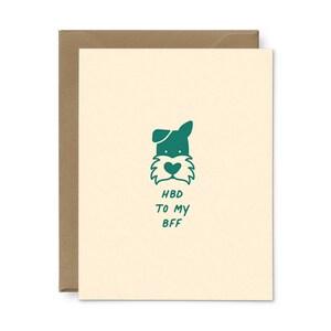 Carte de voeux d'anniversaire de chien HBD | carte d'anniversaire | Carte d'anniversaire simple | Carte HBD | Cartes d'anniversaire pour amis | Cartes pour les amoureux des chiens